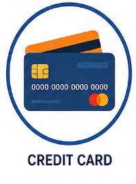 •	Credit Card